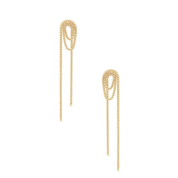 SHASHI Vroom Chain Earring in Gold - Picture 1 of 8